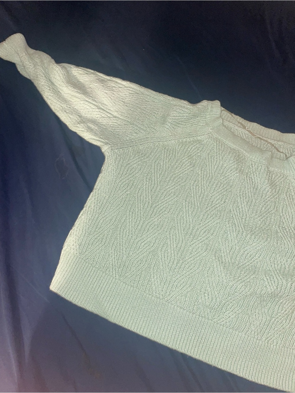 Old Navy Cream Cable-Knit Crewneck Sweater
